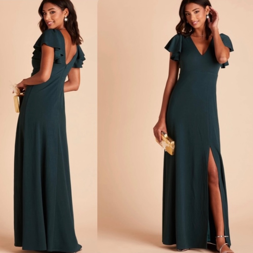 NEW Birdy Grey Hannah Emerald Green bridesmaid dress